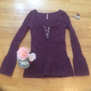 Sale🎉 Plum Free People Wool Sweater